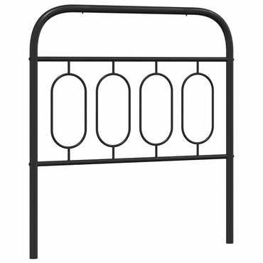 vidaXL Ersatz-Kopfteil Metall Schwarz 90 cm