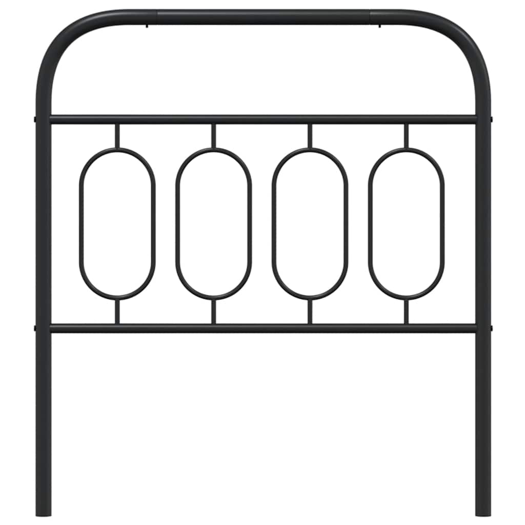 vidaXL Ersatz-Kopfteil Metall Schwarz 90 cm