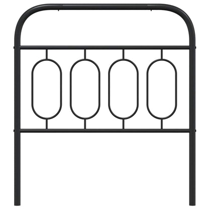 vidaXL Ersatz-Kopfteil Metall Schwarz 90 cm