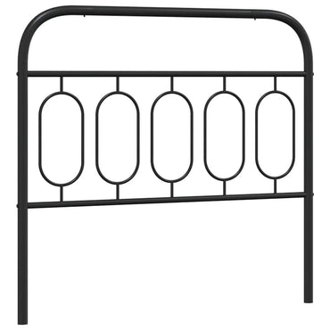 vidaXL Ersatz-Kopfteil Metall Schwarz 100 cm