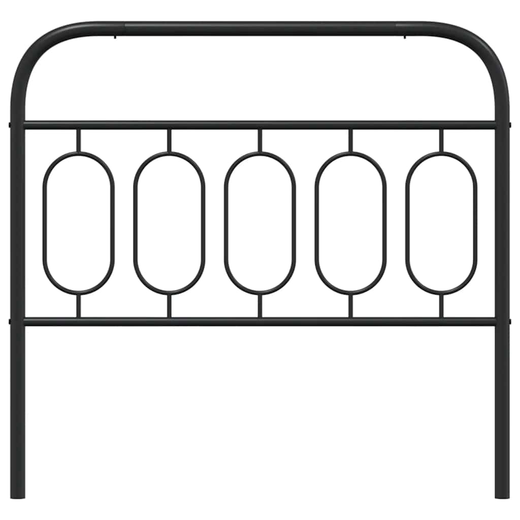 vidaXL Ersatz-Kopfteil Metall Schwarz 107 cm