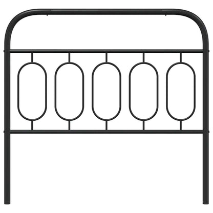 vidaXL Ersatz-Kopfteil Metall Schwarz 107 cm