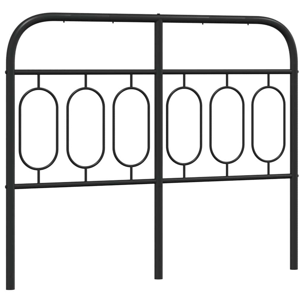 vidaXL Ersatz-Kopfteil Metall Schwarz 120 cm