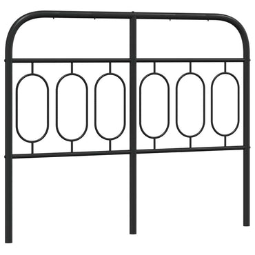 vidaXL Ersatz-Kopfteil Metall Schwarz 120 cm