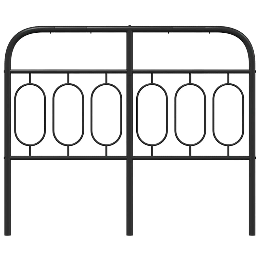 vidaXL Ersatz-Kopfteil Metall Schwarz 120 cm