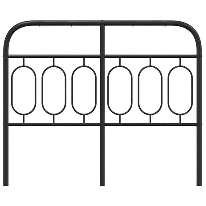 vidaXL Ersatz-Kopfteil Metall Schwarz 120 cm