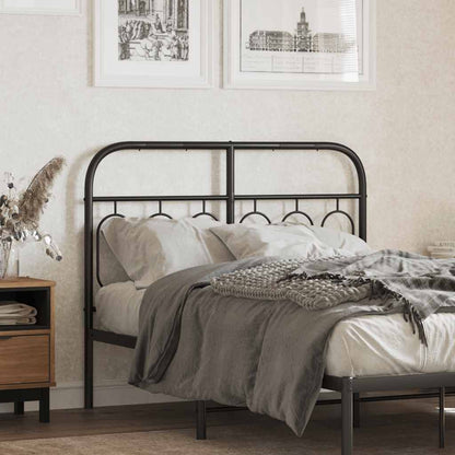 vidaXL Ersatz-Kopfteil Metall Schwarz 120 cm