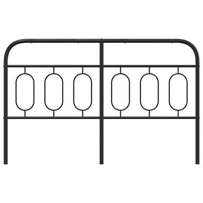 vidaXL Ersatz-Kopfteil Metall Schwarz 140 cm