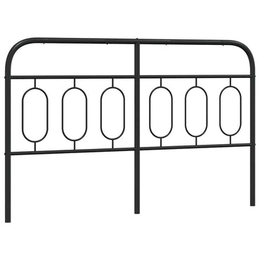 vidaXL Ersatz-Kopfteil Metall Schwarz 150 cm