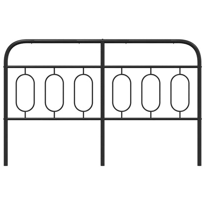 vidaXL Ersatz-Kopfteil Metall Schwarz 150 cm