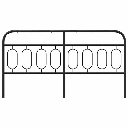 vidaXL Ersatz-Kopfteil Metall Schwarz 183 cm