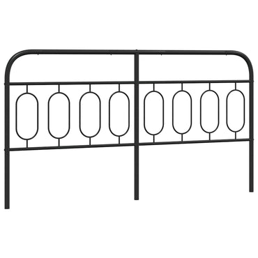 vidaXL Ersatz-Kopfteil Metall Schwarz 193 cm