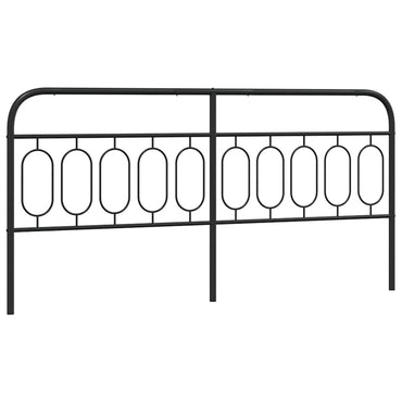 vidaXL Ersatz-Kopfteil Metall Schwarz 200 cm