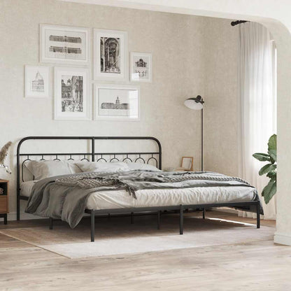 vidaXL Ersatz-Kopfteil Metall Schwarz 200 cm