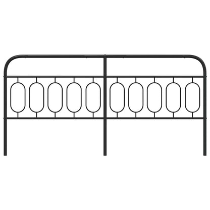 vidaXL Ersatz-Kopfteil Metall Schwarz 200 cm