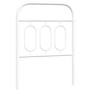 vidaXL Ersatz-Kopfteil Metall Weiß 75 cm