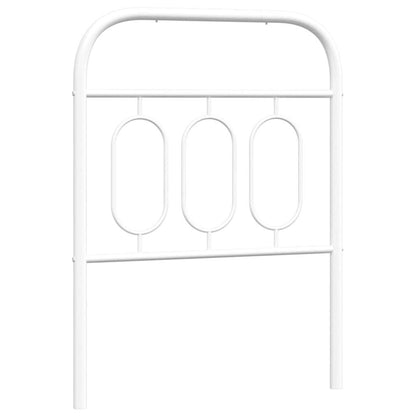 vidaXL Ersatz-Kopfteil Metall Weiß 75 cm