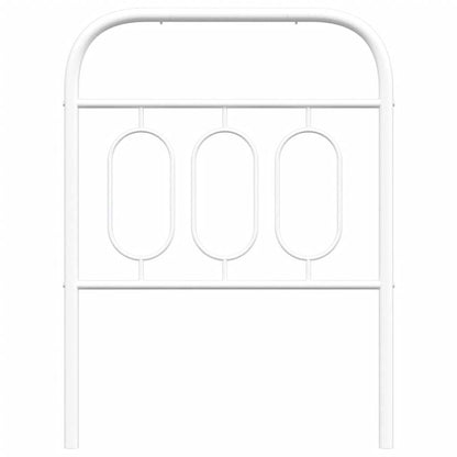 vidaXL Ersatz-Kopfteil Metall Weiß 75 cm