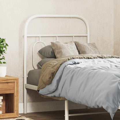 vidaXL Ersatz-Kopfteil Metall Weiß 75 cm