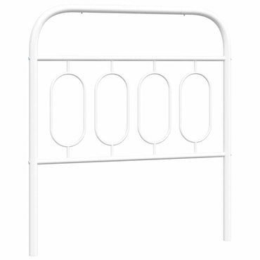 vidaXL Ersatz-Kopfteil Metall Weiß 80 cm