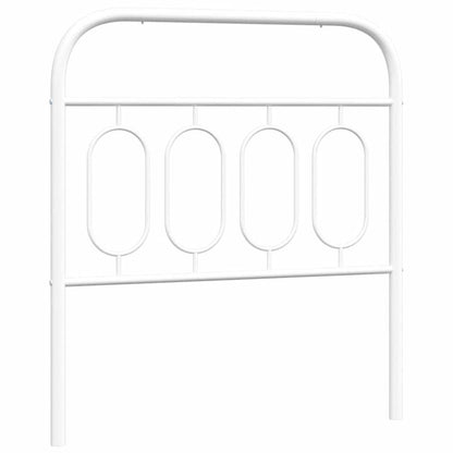 vidaXL Ersatz-Kopfteil Metall Weiß 80 cm