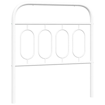 vidaXL Ersatz-Kopfteil Metall Weiß 90 cm