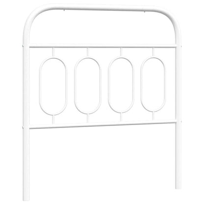 vidaXL Ersatz-Kopfteil Metall Weiß 90 cm