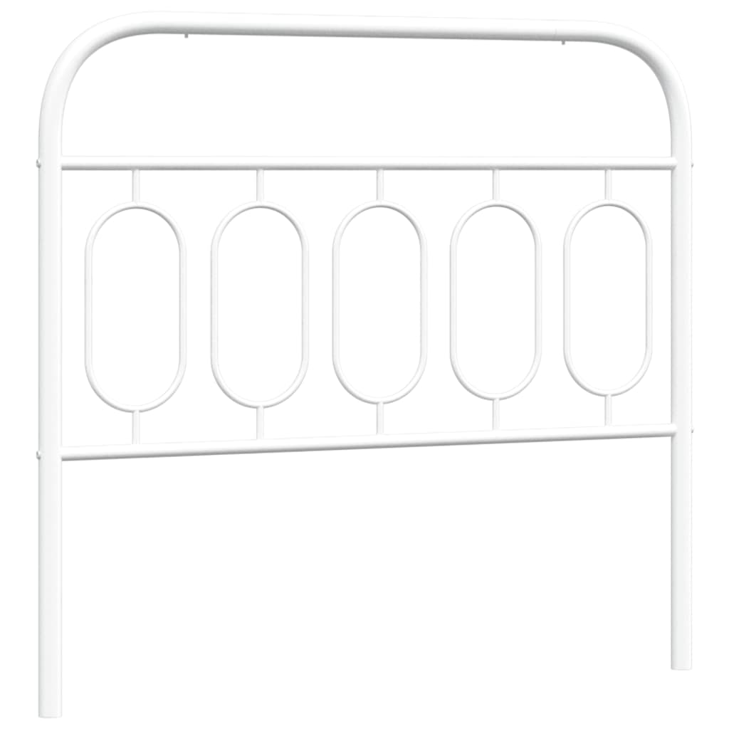 vidaXL Ersatz-Kopfteil Metall Weiß 100 cm