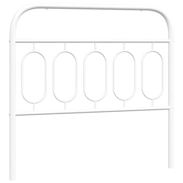 vidaXL Ersatz-Kopfteil Metall Weiß 100 cm