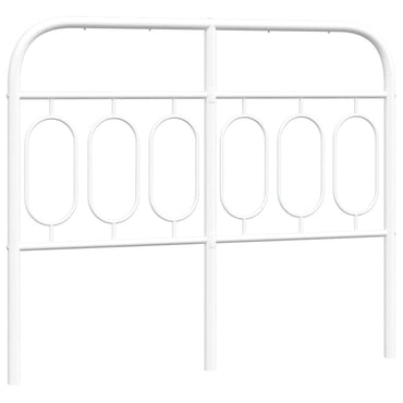 vidaXL Ersatz-Kopfteil Metall Weiß 120 cm