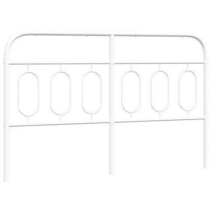 vidaXL Ersatz-Kopfteil Metall Weiß 150 cm