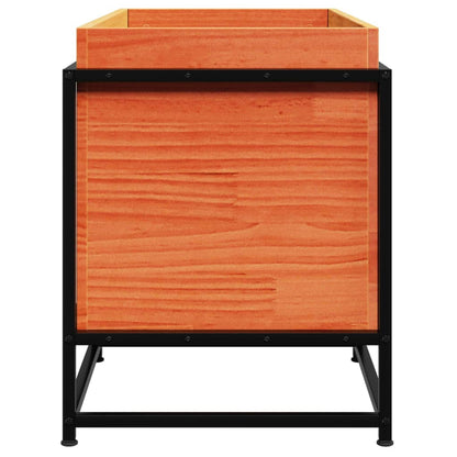 vidaXL Pflanzkübel Wachsbraun 80x40x50 cm Massivholz Kiefer