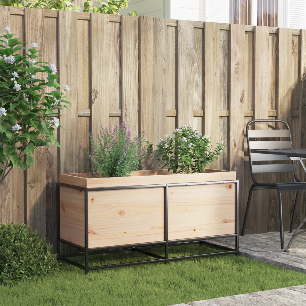 vidaXL Jardinière 100x40x50 cm en pin massif