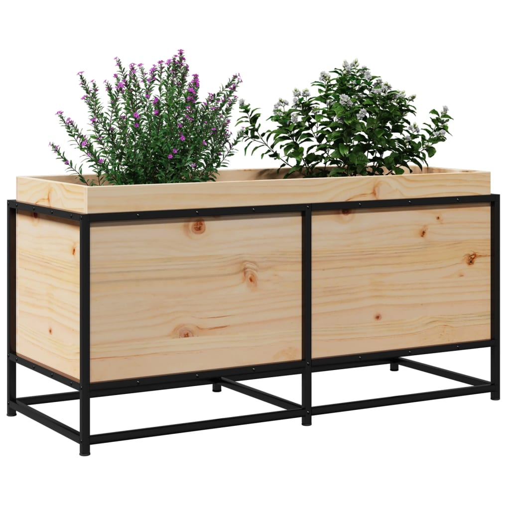 vidaXL Jardinière 100x40x50 cm en pin massif
