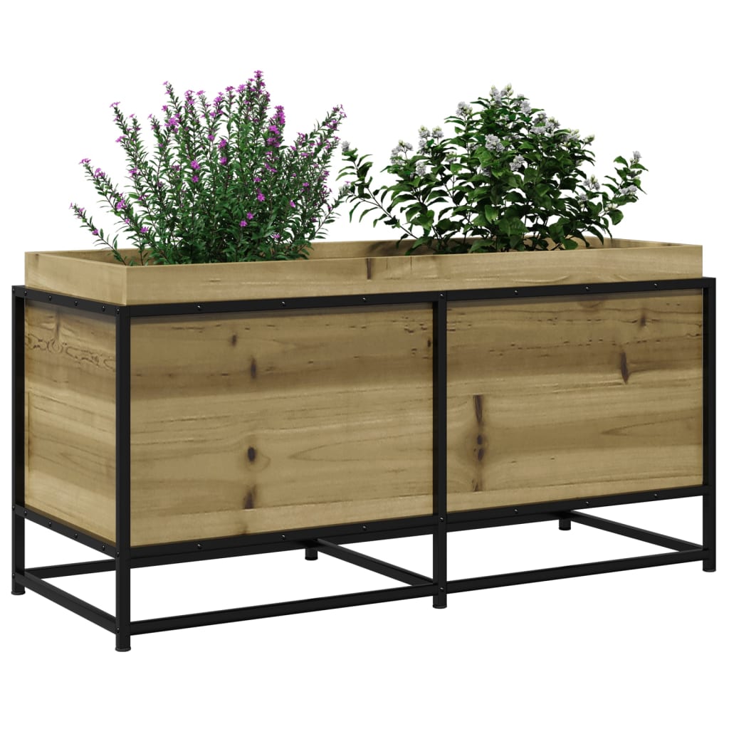vidaXL Pflanzkübel 100x40x50 cm Kiefernholz Imprägniert