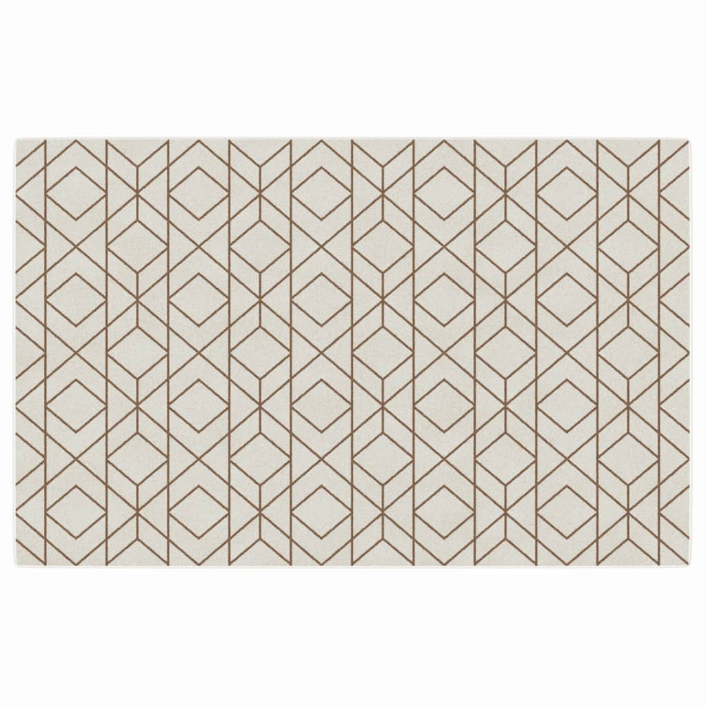 vidaXL Teppich Kurzflor Mehrfarbig 190x300 cm Rutschfest