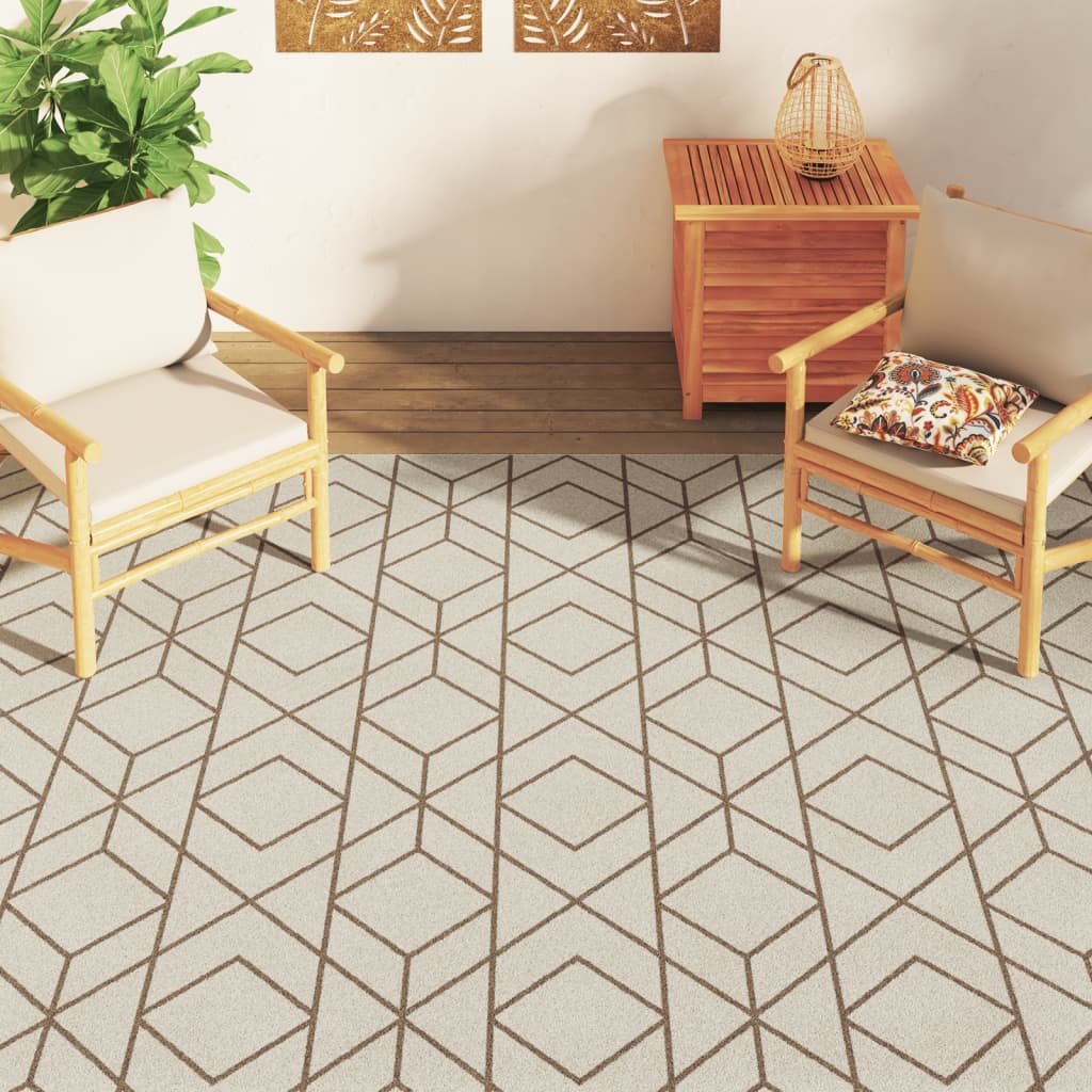 vidaXL Teppich Kurzflor Mehrfarbig 190x300 cm Rutschfest