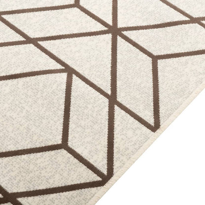 vidaXL Teppich Kurzflor Mehrfarbig 190x300 cm Rutschfest