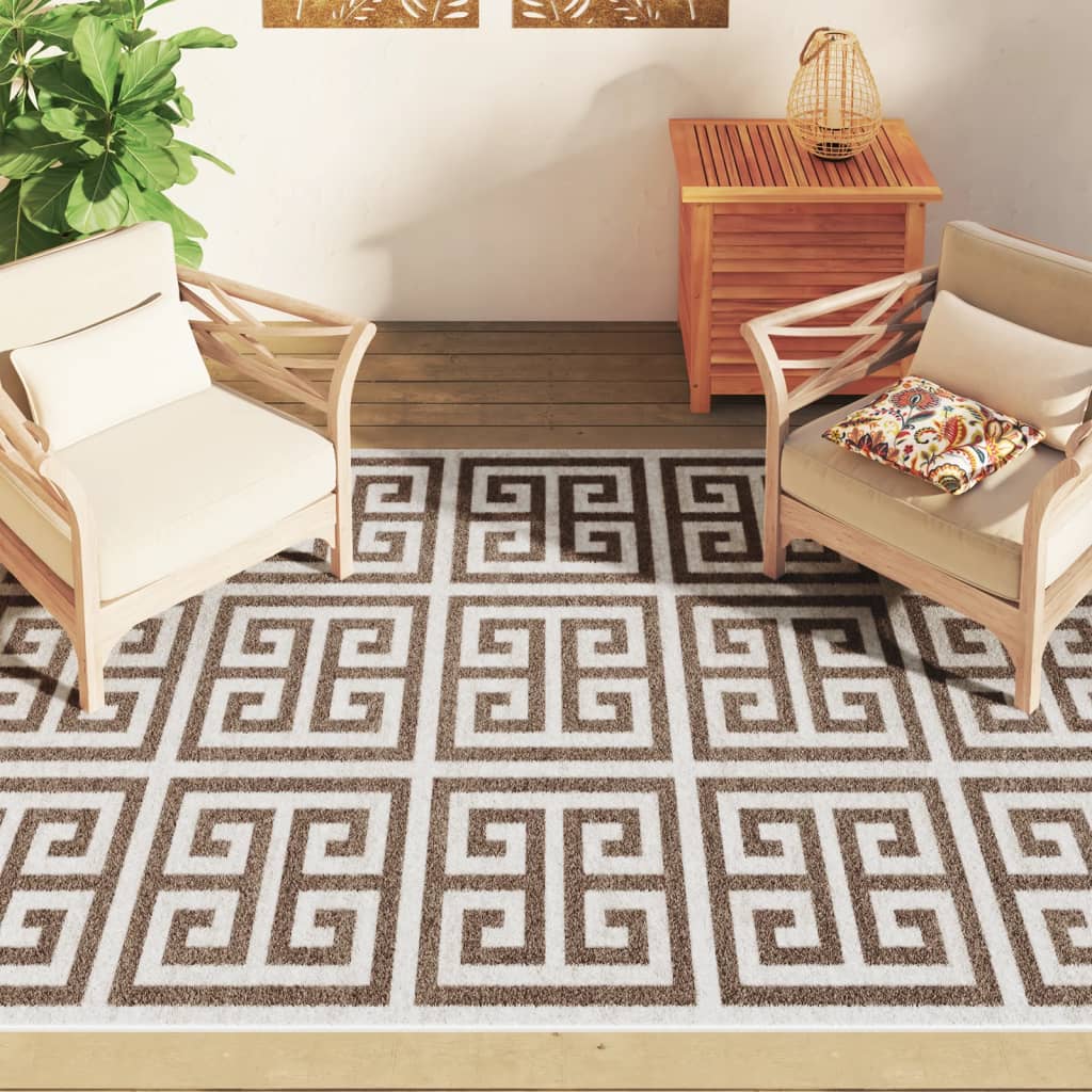 vidaXL Teppich Kurzflor Mehrfarbig 160x230 cm Rutschfest
