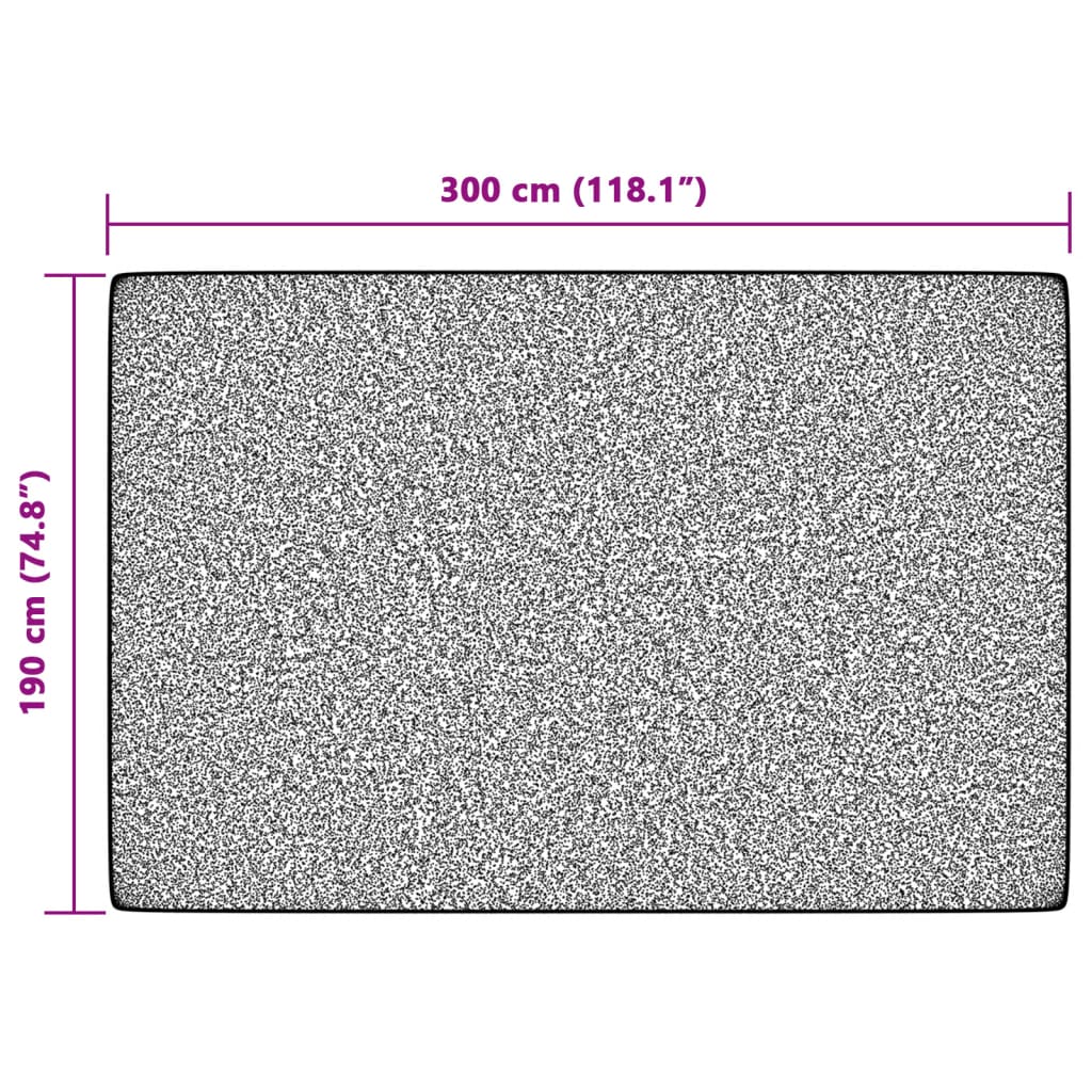 vidaXL Tapis à poils courts multicolore 190x300 cm Antidérapant