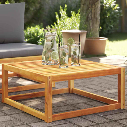 vidaXL Table de jardin 65x65x29 cm Bois d'acacia massif