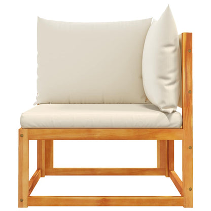 vidaXL Gartensofa-Ecke mit Kissen Holz Akazie & Seil