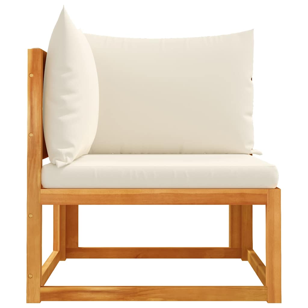 vidaXL Gartensofa-Ecke mit Kissen Holz Akazie & Seil