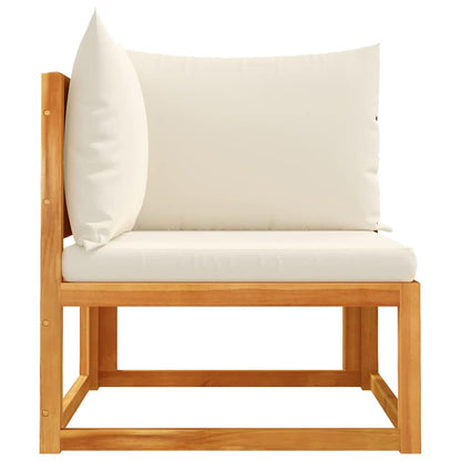 vidaXL Gartensofa-Ecke mit Kissen Holz Akazie & Seil