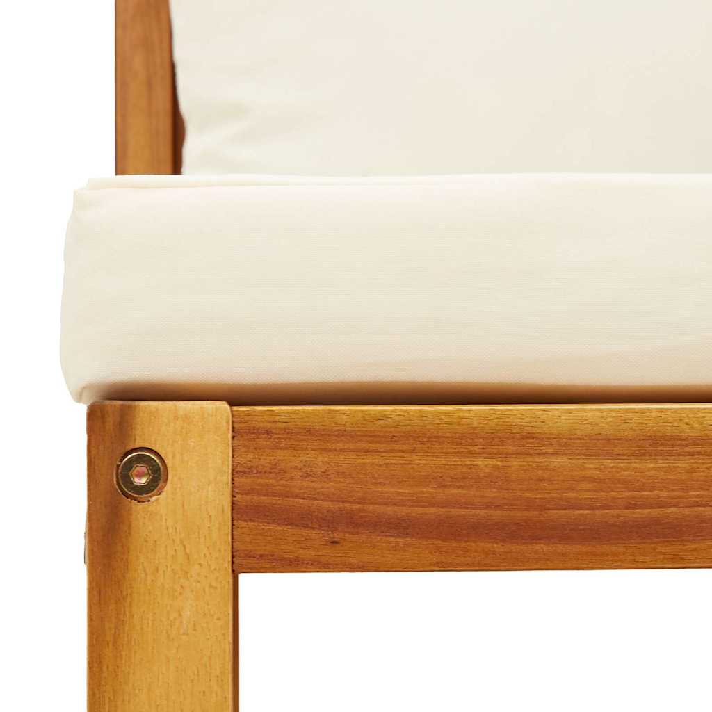 vidaXL Gartensofa-Ecke mit Kissen Holz Akazie & Seil