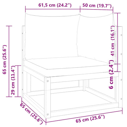 vidaXL Canapé d'angle de jardin avec coussins, bois d'acacia et rotin