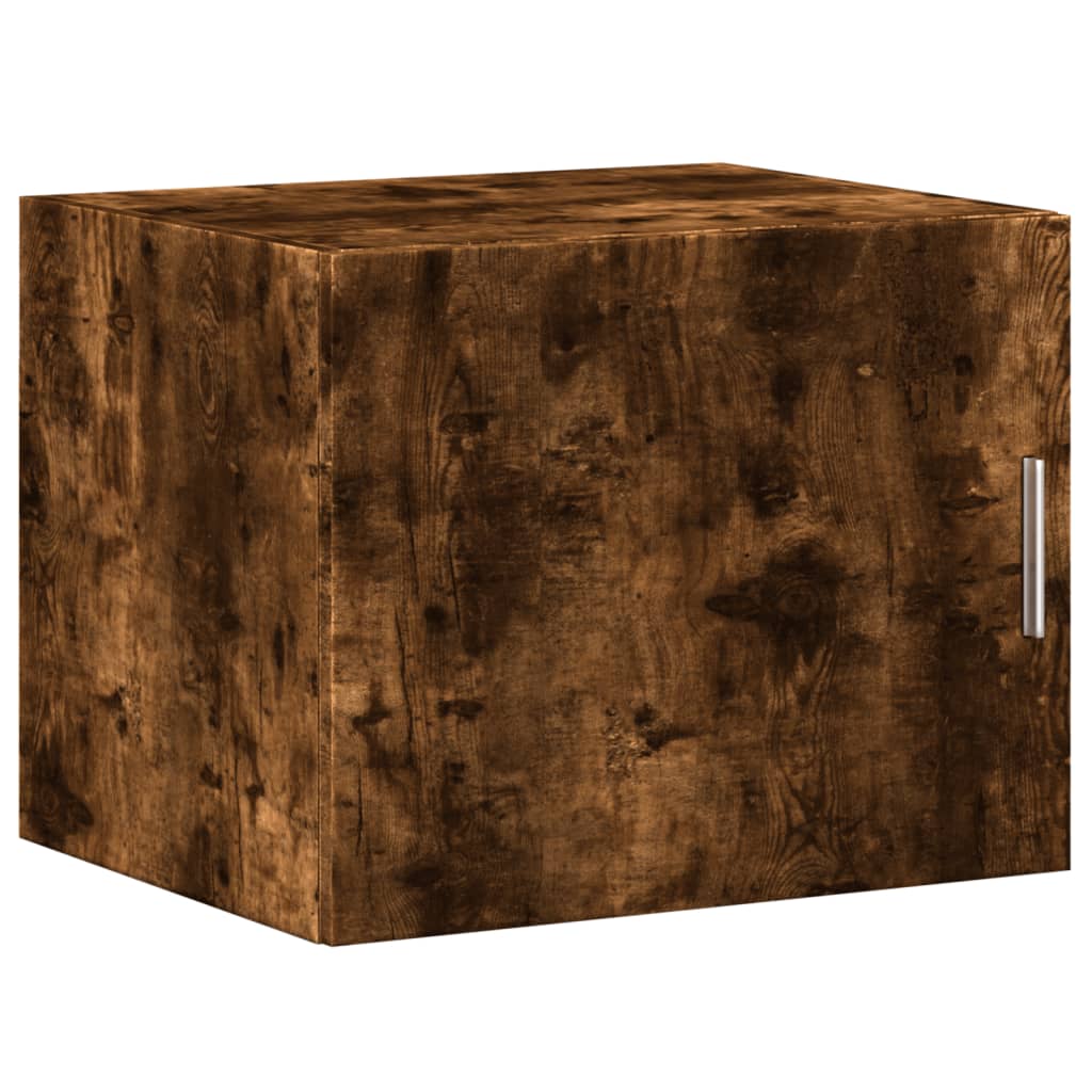 vidaXL Armoire murale chêne fumé 50x42,5x40 cm bois d'ingénierie