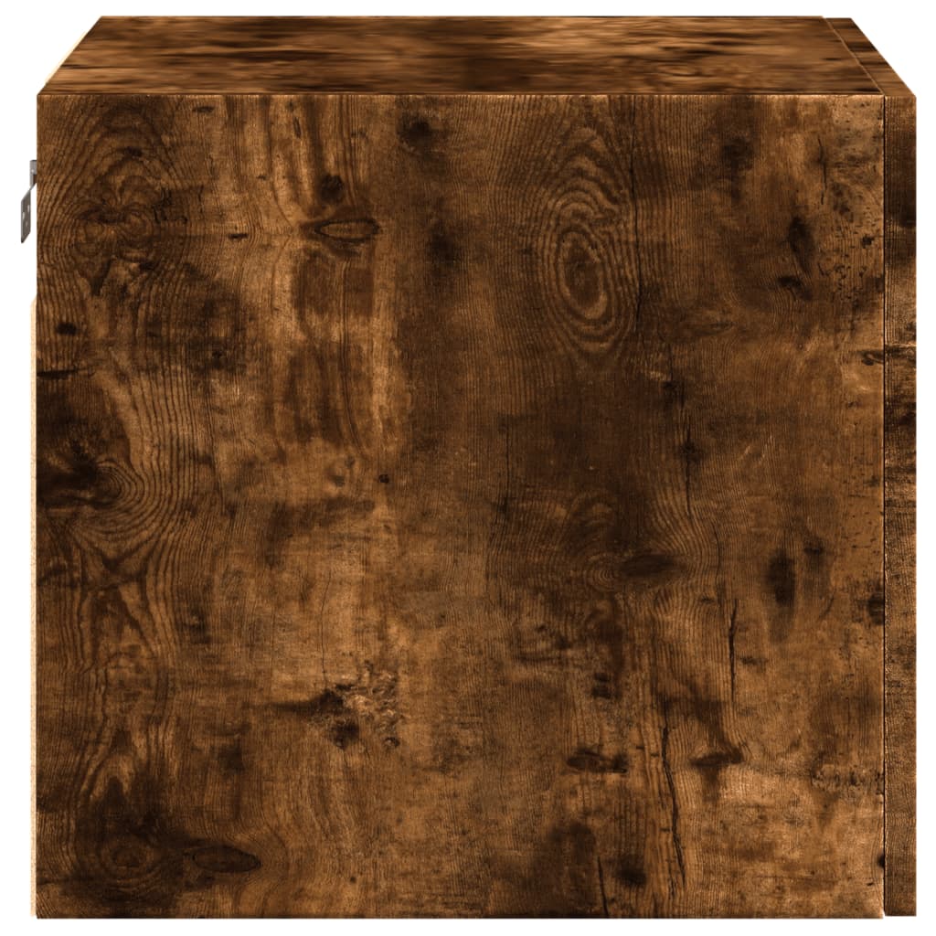 vidaXL Armoire murale chêne fumé 50x42,5x40 cm bois d'ingénierie