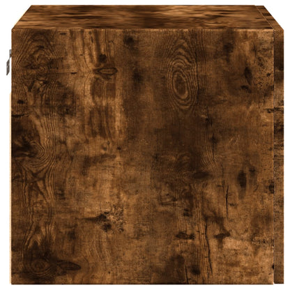 vidaXL Armoire murale chêne fumé 50x42,5x40 cm bois d'ingénierie