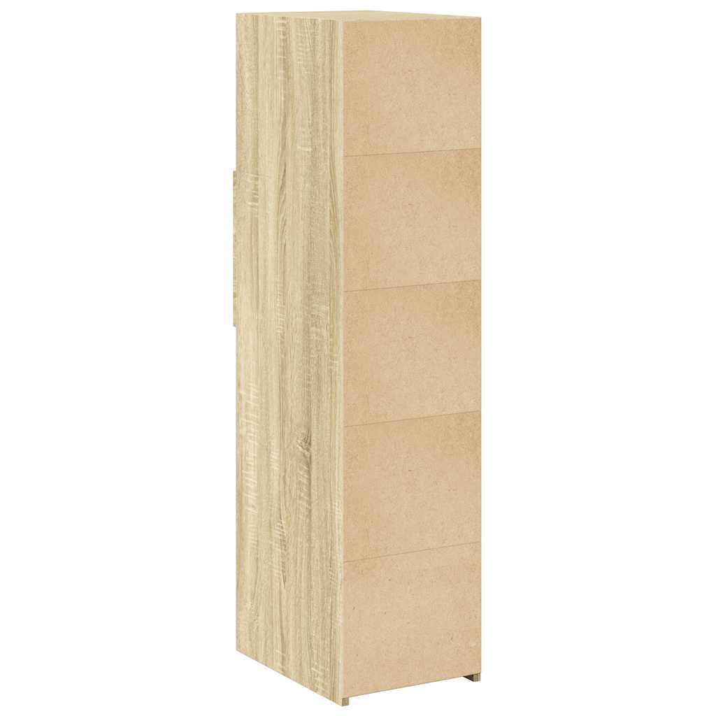 vidaXL Highboard Sonoma-Eiche 30x42,5x124 cm Holzwerkstoff